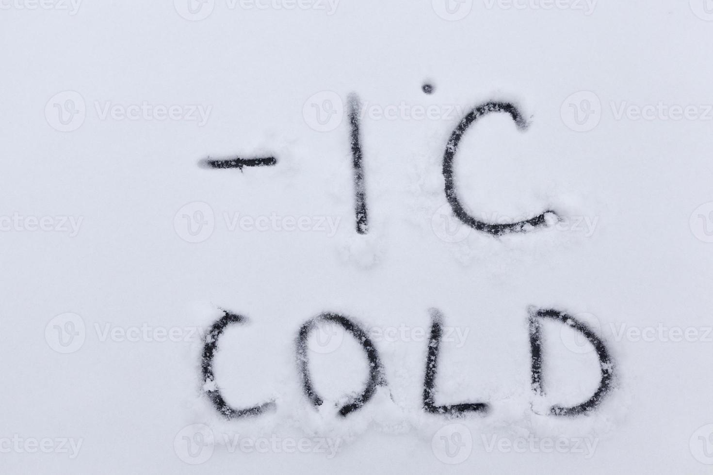 temperature symbols denoting negative very cold weather photo