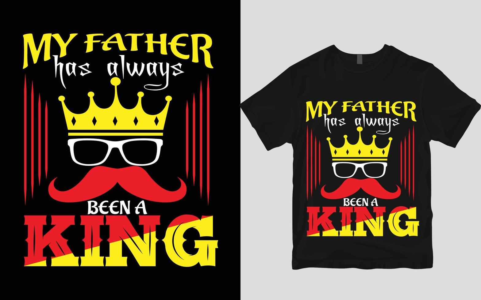 Father's t shirt design vector