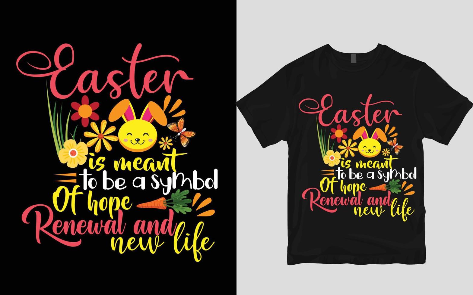 Easter t shirt design vector