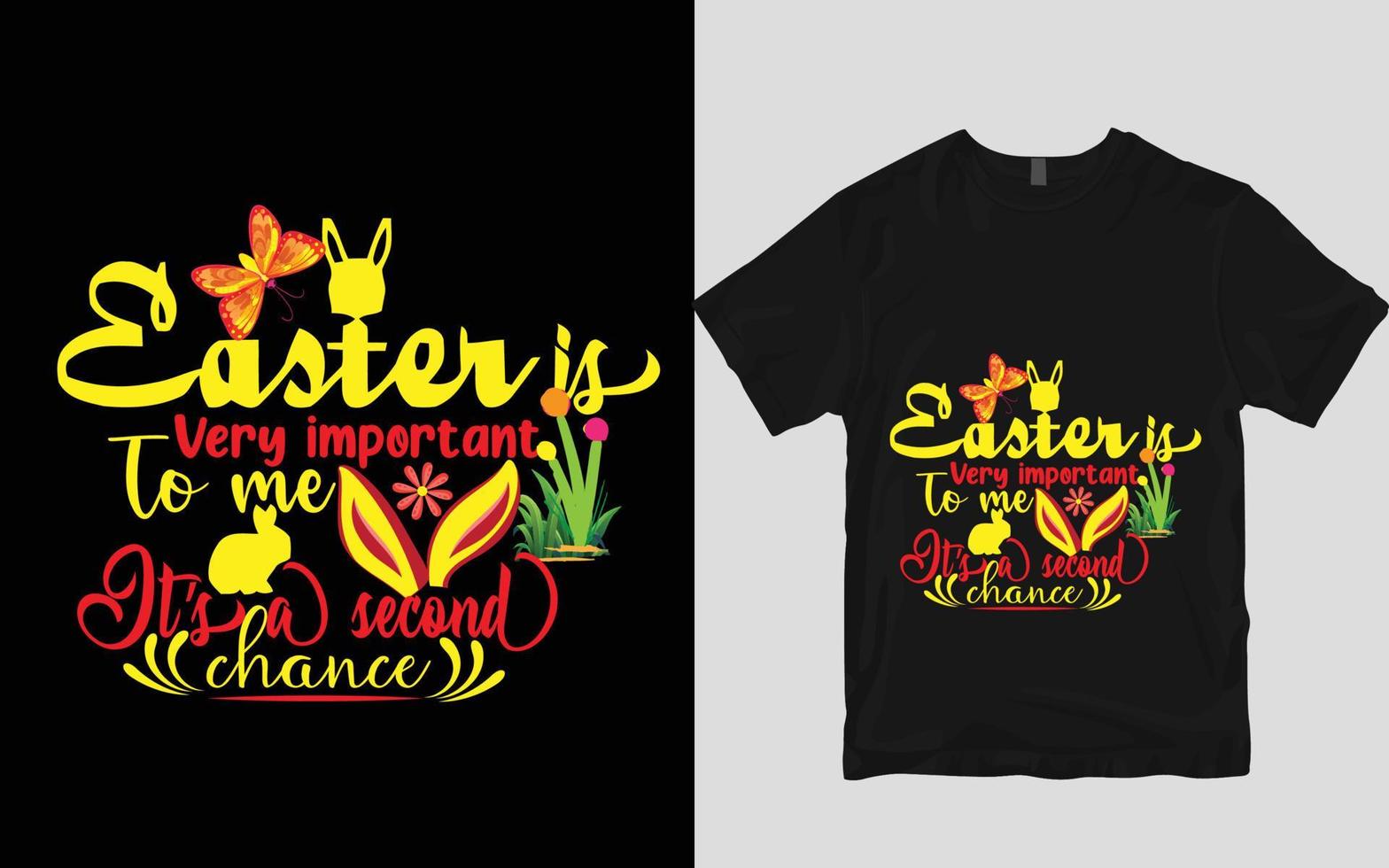 Easter t shirt design vector