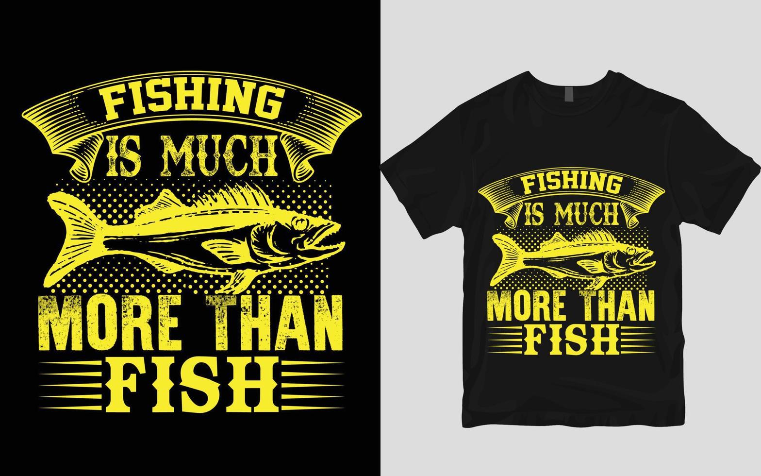 Fishing t shirt design vector