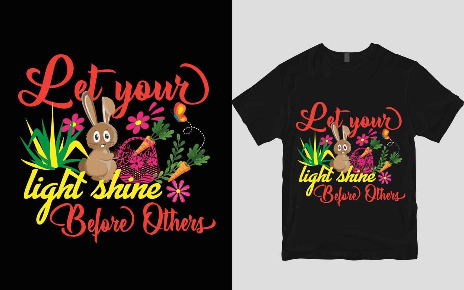 Easter t shirt design vector