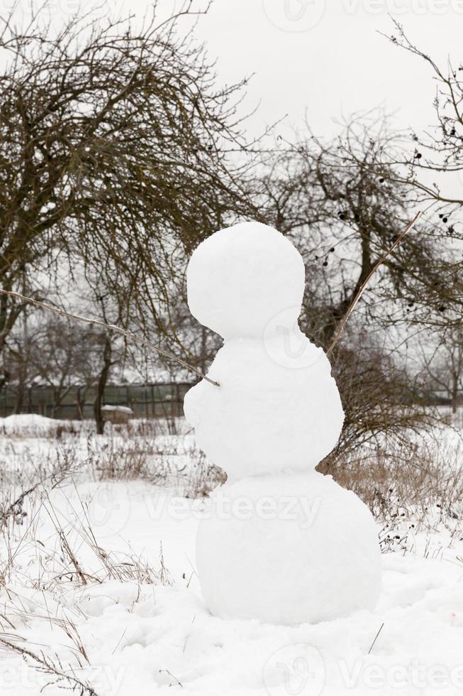 Big Snowman, close up photo