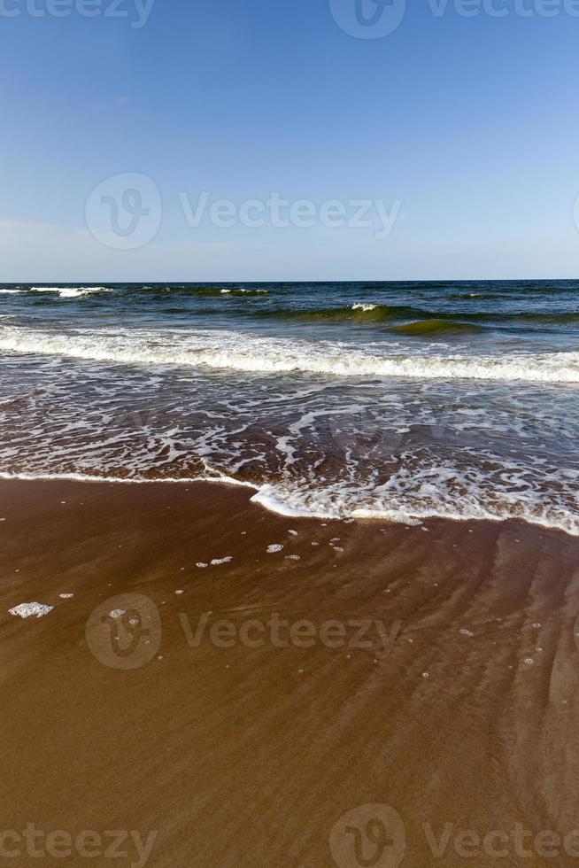 beautiful sunny weather on the Baltic sea coast photo