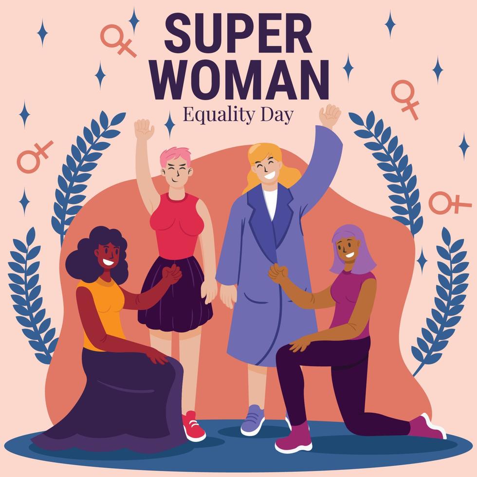 Women Equality Day Concept vector