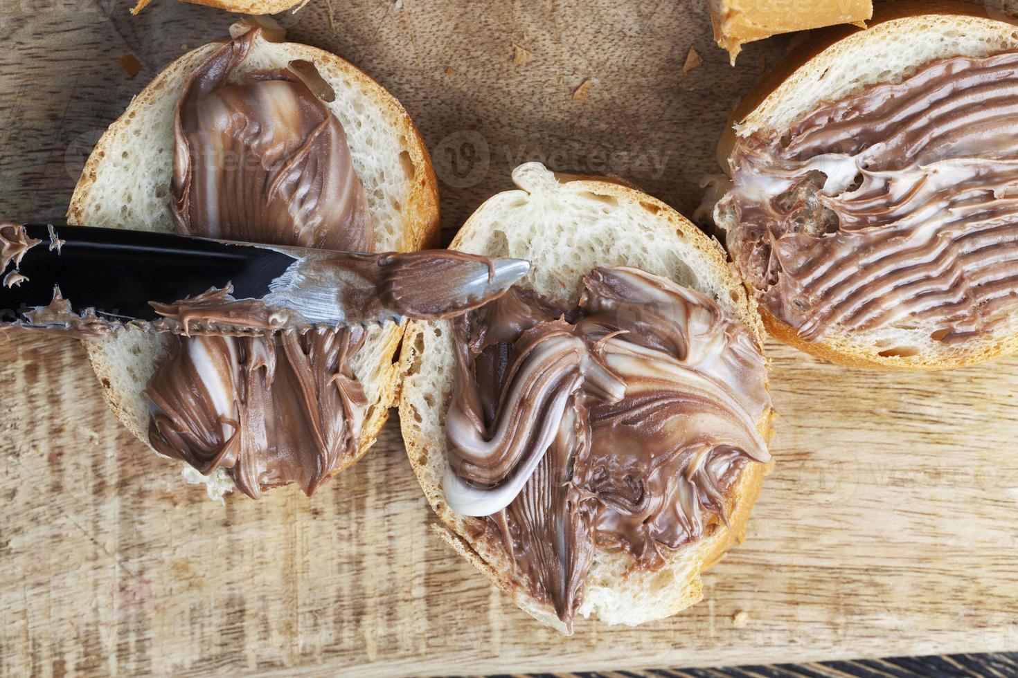 natural cocoa chocolate paste during Breakfast photo