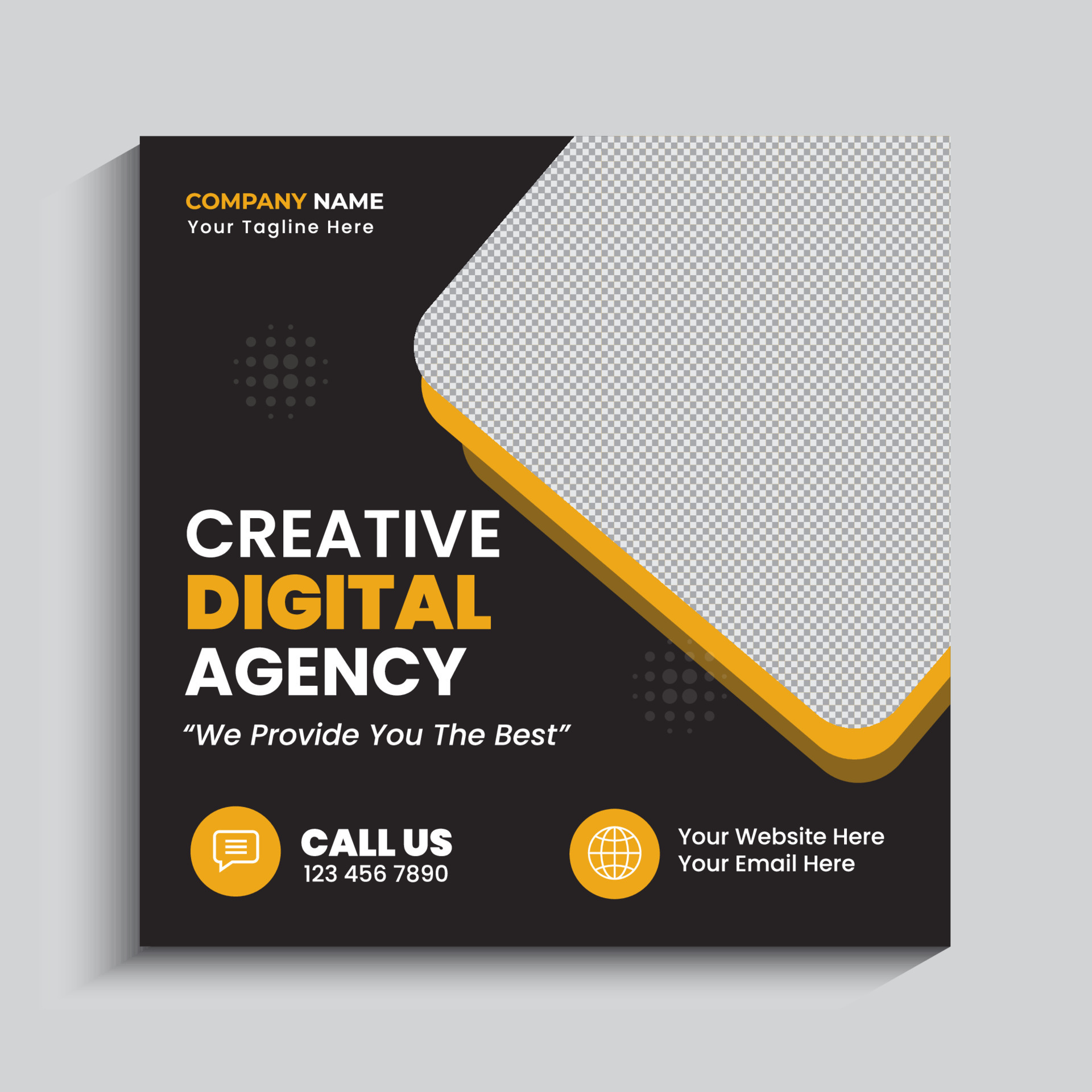 Digital marketing agency and corporate social media post template