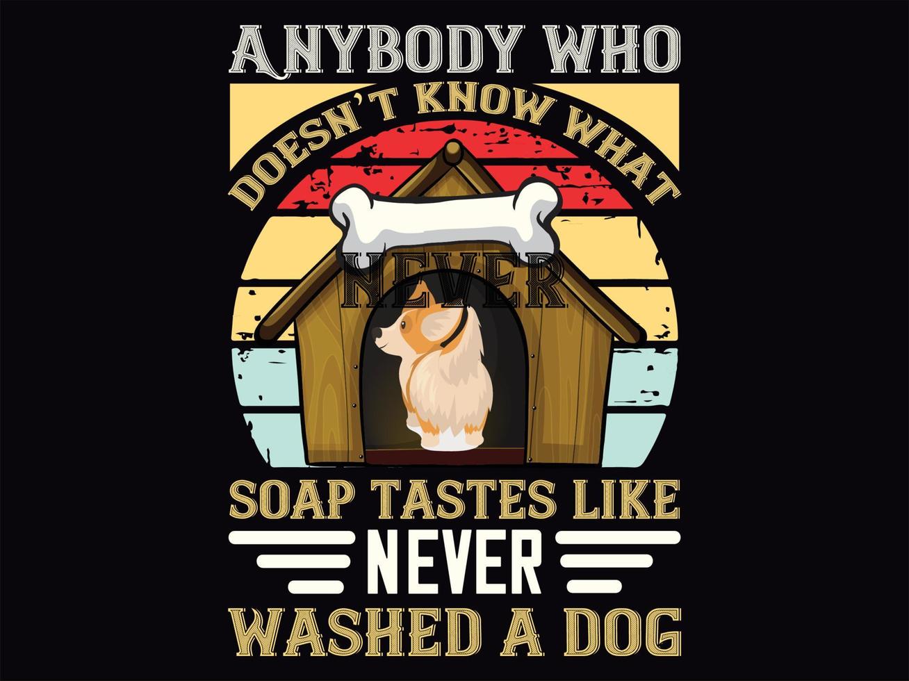 Dog t-shirt design vector file