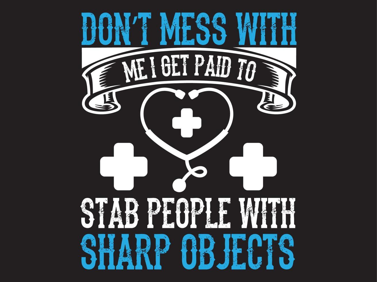 Nurse t-shirt design vector file