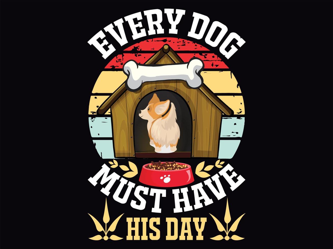 Dog t-shirt design vector file