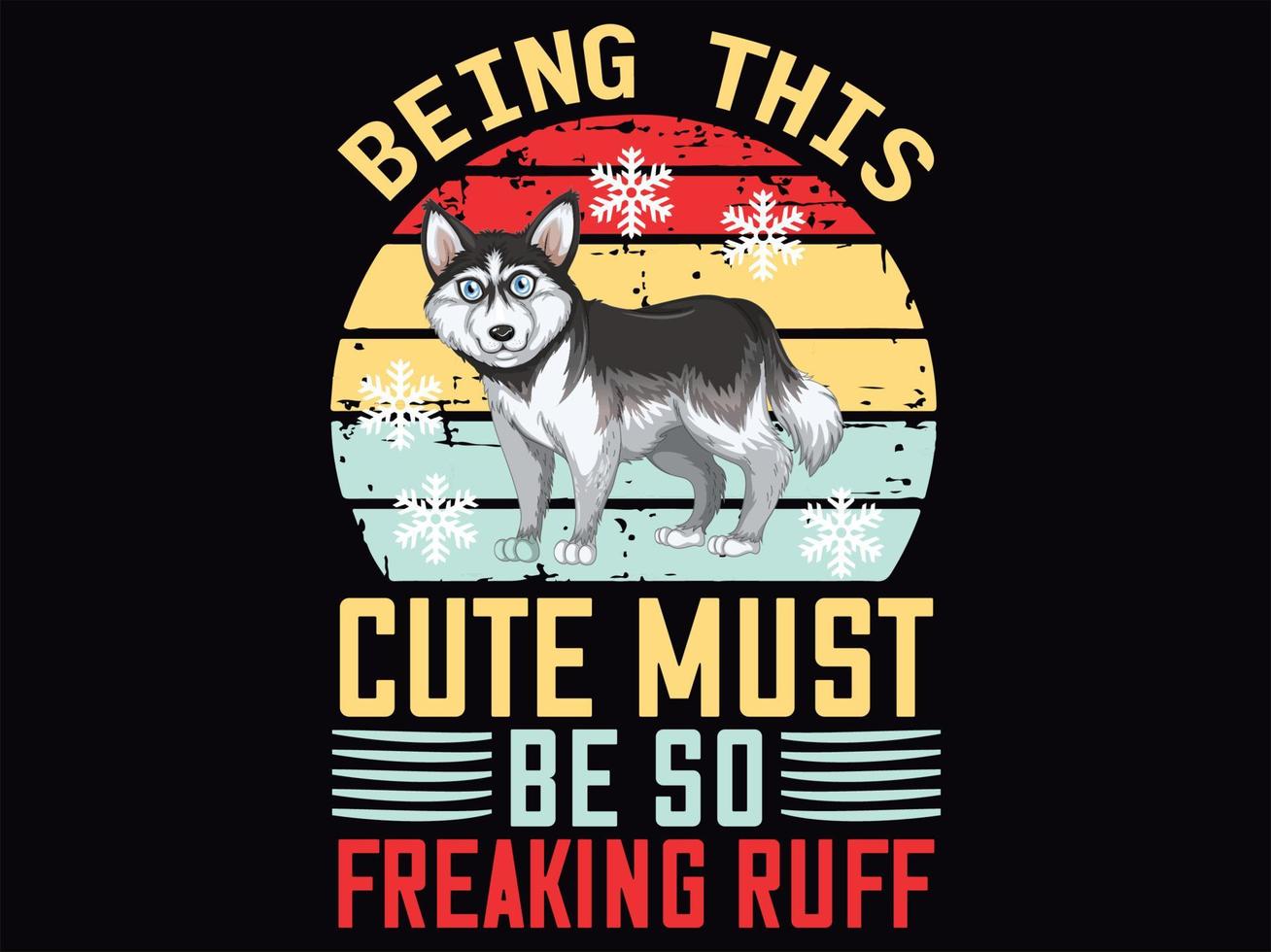 Dog t-shirt design vector file