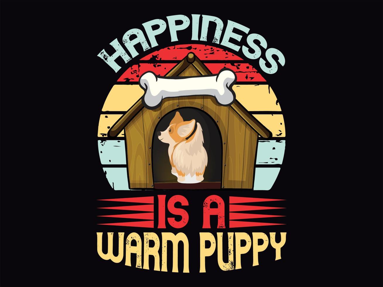 Dog t-shirt design vector file