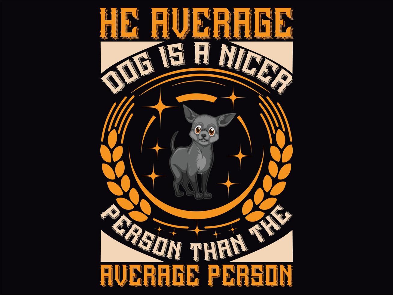 Dog t-shirt design vector file