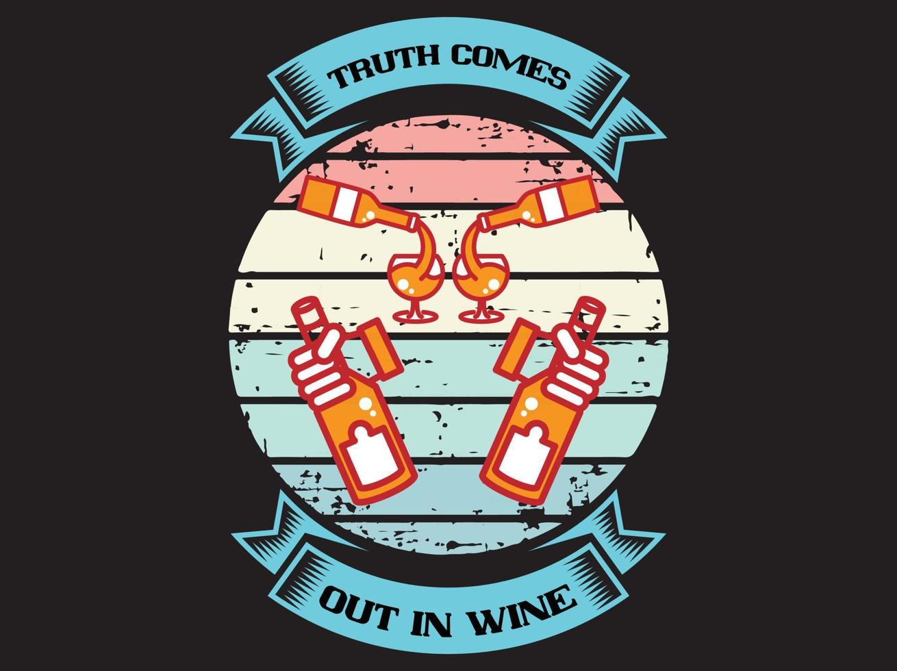 Wine t-shirt design vector file