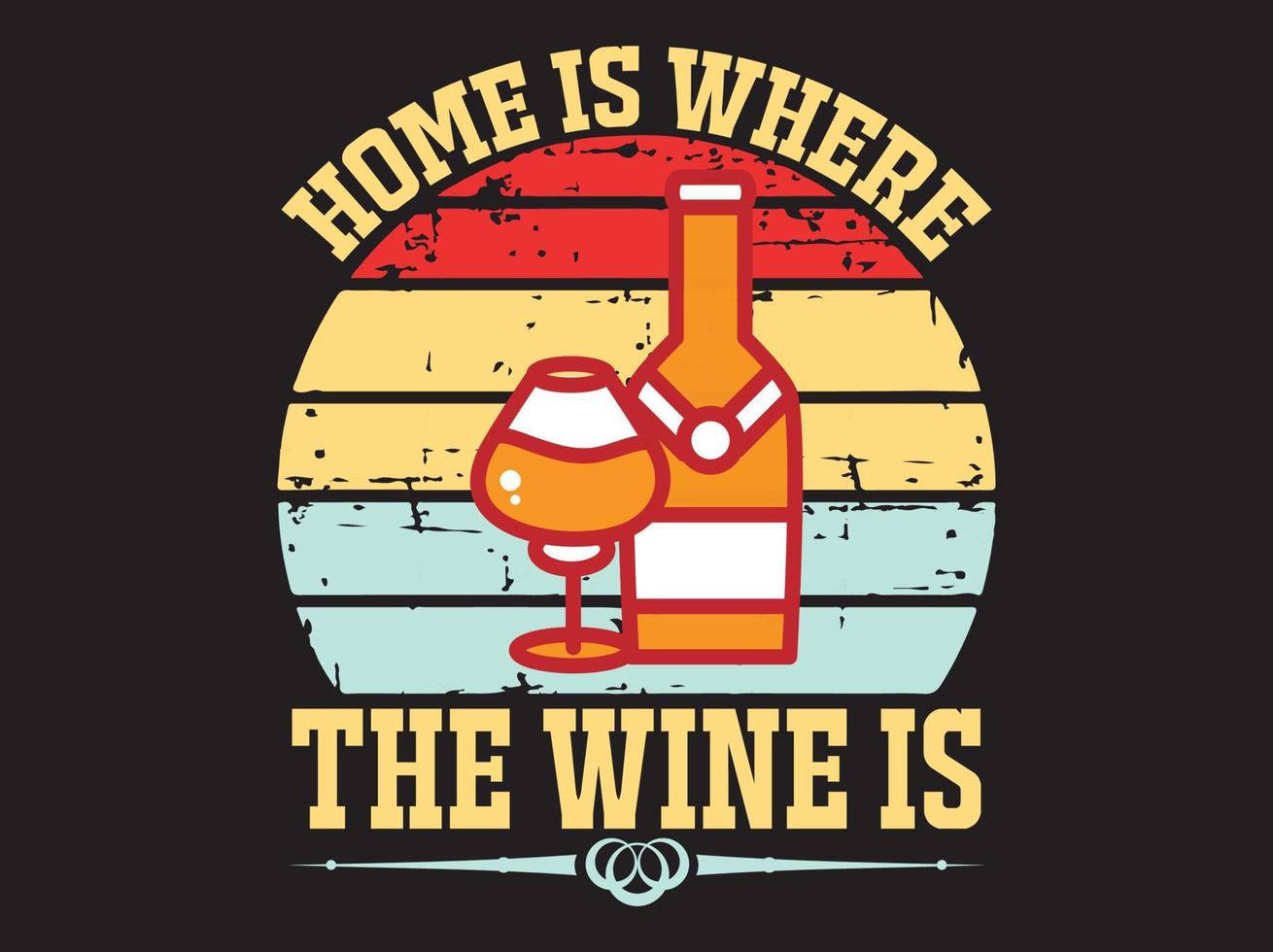 Wine t-shirt design vector file