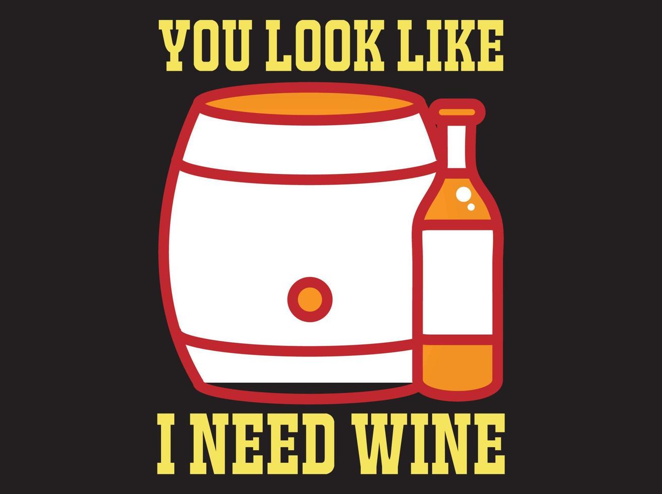 archivo vectorial de diseño de camiseta de vino vector