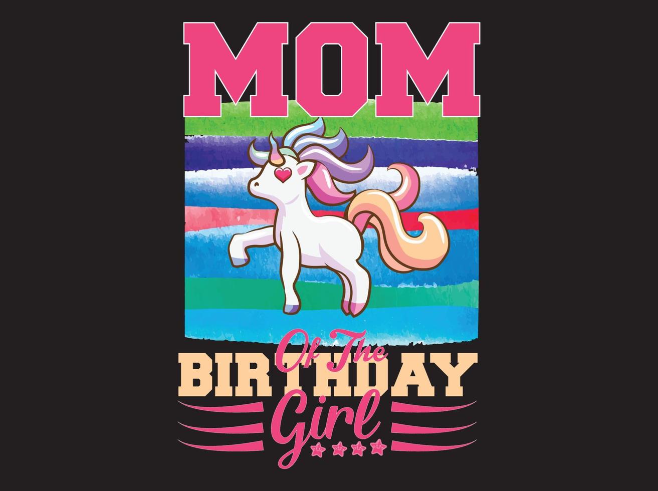 Unicorn t-shirt  design vector file