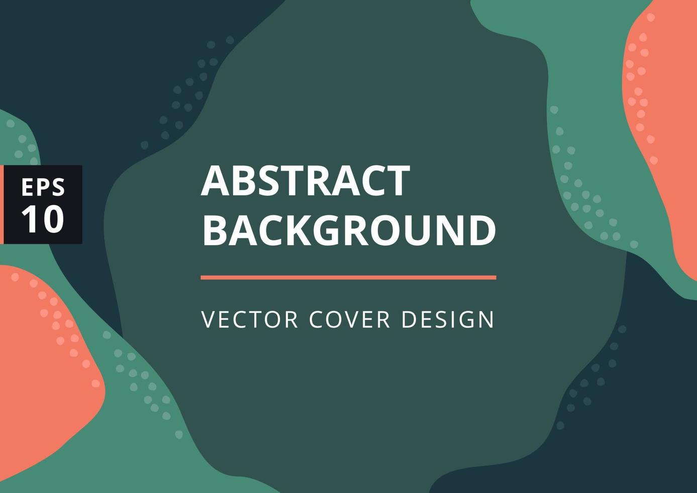 Abstract green background with organic wave shapes. Modern design template. Minimal cover for business, flyer, presentation and branding design. A4 format. Vector illustration