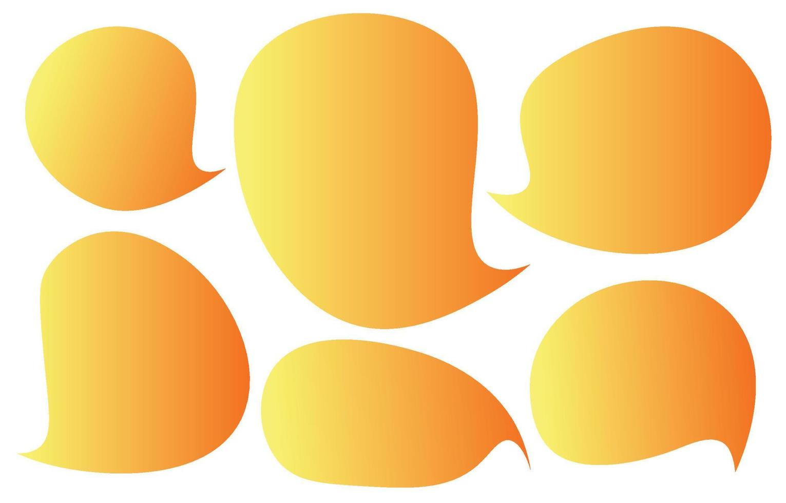 Set speech bubbles on white background. chat box or chat vector square and doodle message or communication icon Cloud speaking for comics and minimal message dialog