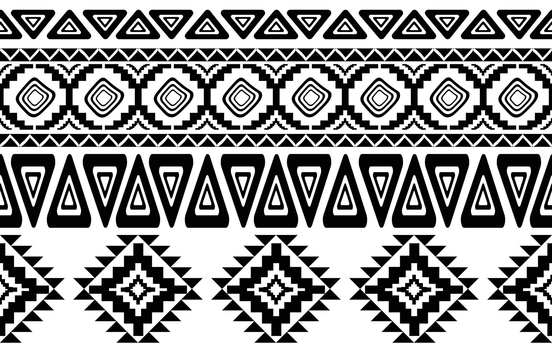 black and white tribal prints