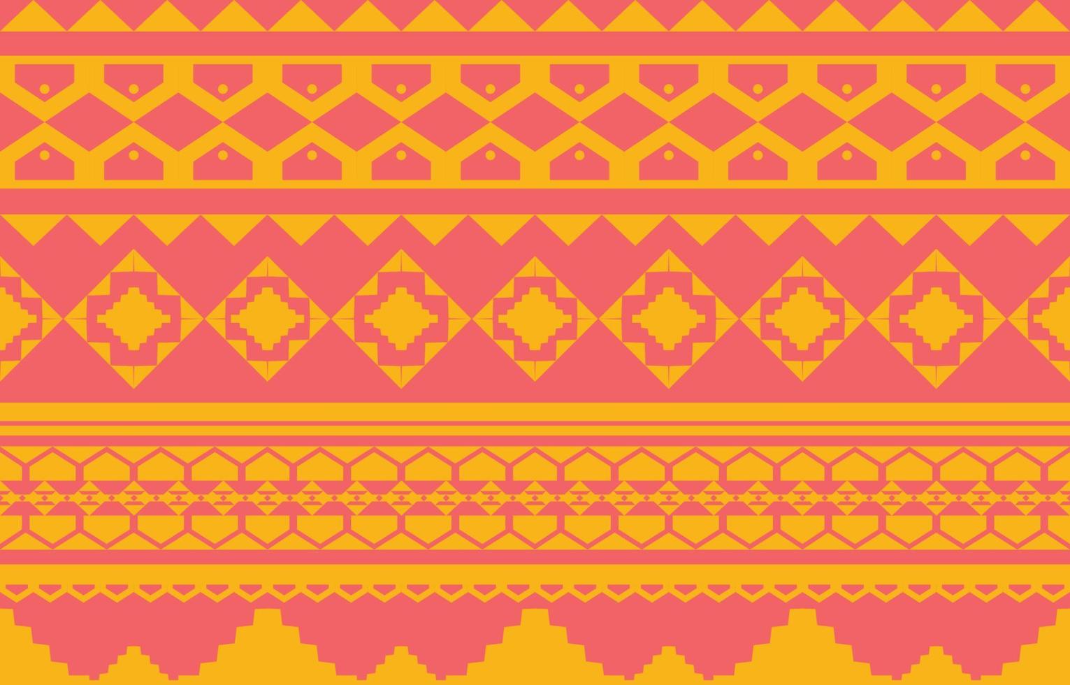 Geometric oriental tribal ethnic pattern traditional background Design for carpet,wallpaper,clothing,wrapping,batik,fabric,Vector illustration embroidery style. vector