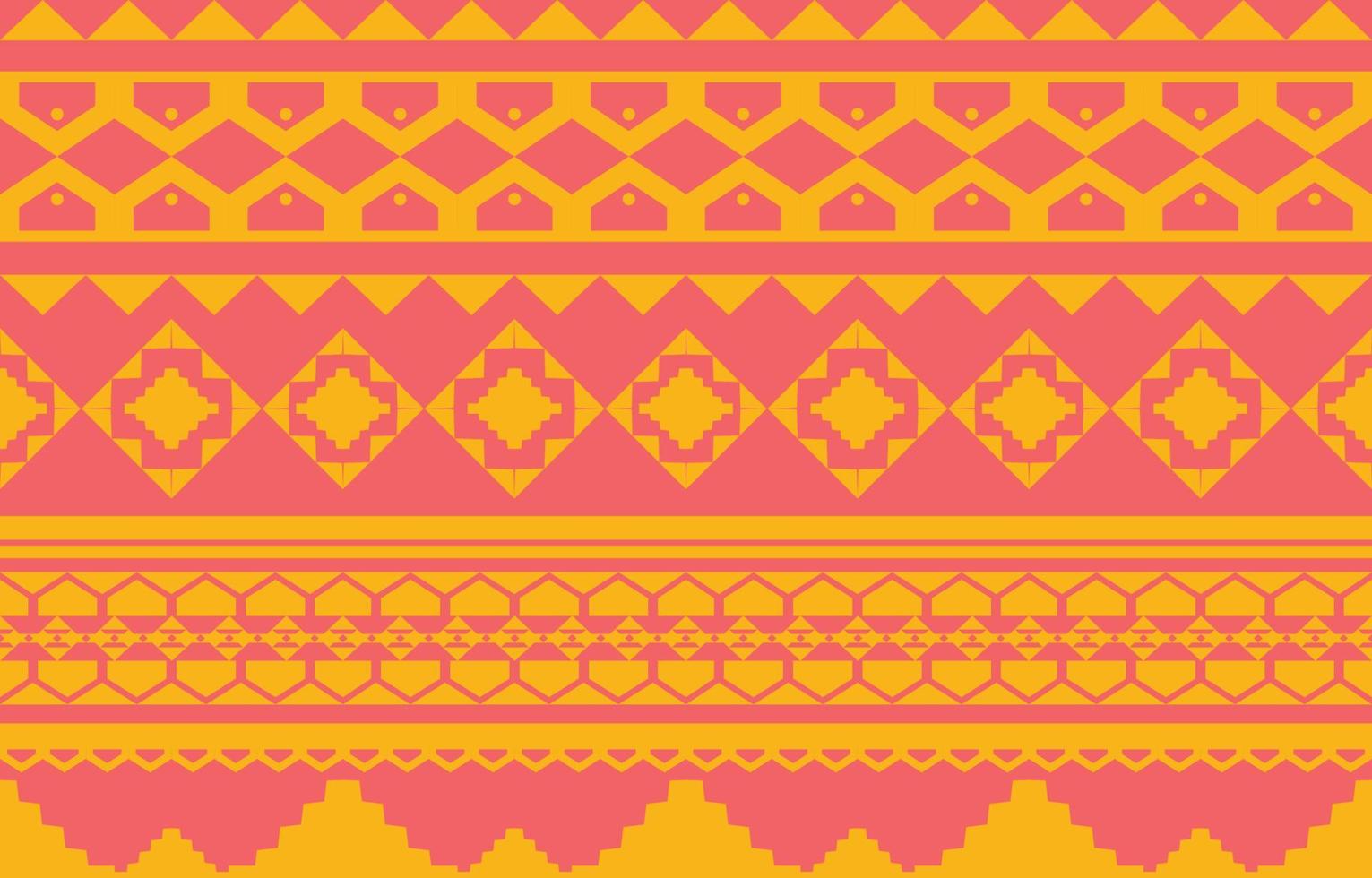 Geometric oriental tribal ethnic pattern traditional background Design for carpet,wallpaper,clothing,wrapping,batik,fabric,Vector illustration embroidery style. vector