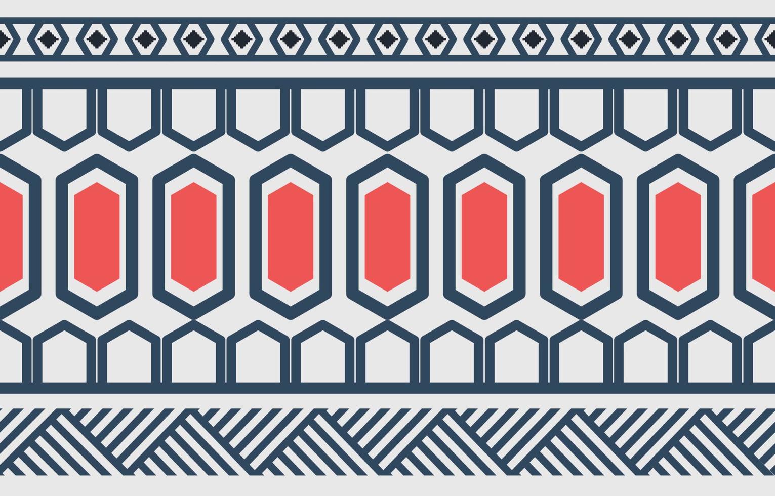 Geometric oriental tribal ethnic pattern traditional background Design for carpet,wallpaper,clothing,wrapping,batik,fabric,Vector illustration embroidery style. vector