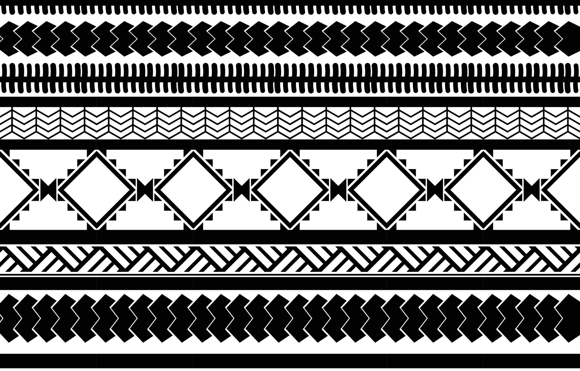 African tribal black and white abstract ethnic geometric pattern ...