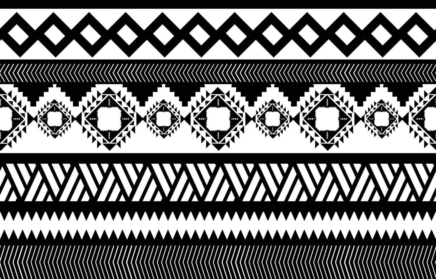 African tribal black and white abstract ethnic geometric pattern. design for background or wallpaper.vector illustration to print fabric patterns, rugs, shirts, costumes, turban, hats, curtains. vector