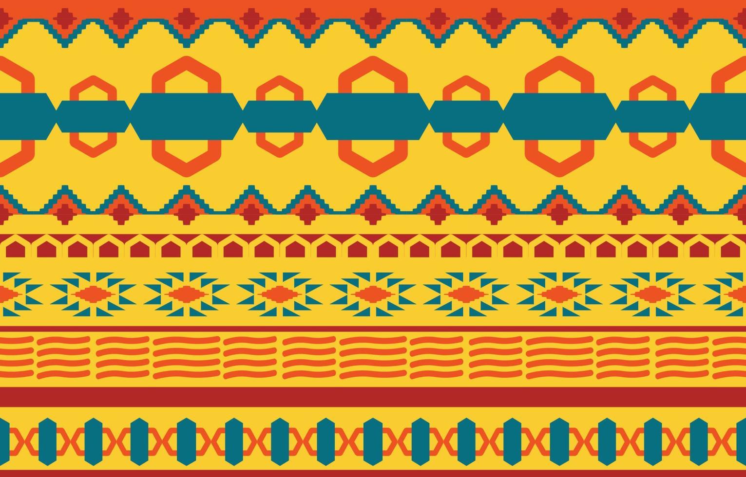 Geometric oriental tribal ethnic pattern traditional background Design for carpet,wallpaper,clothing,wrapping,batik,fabric,Vector illustration embroidery style. vector