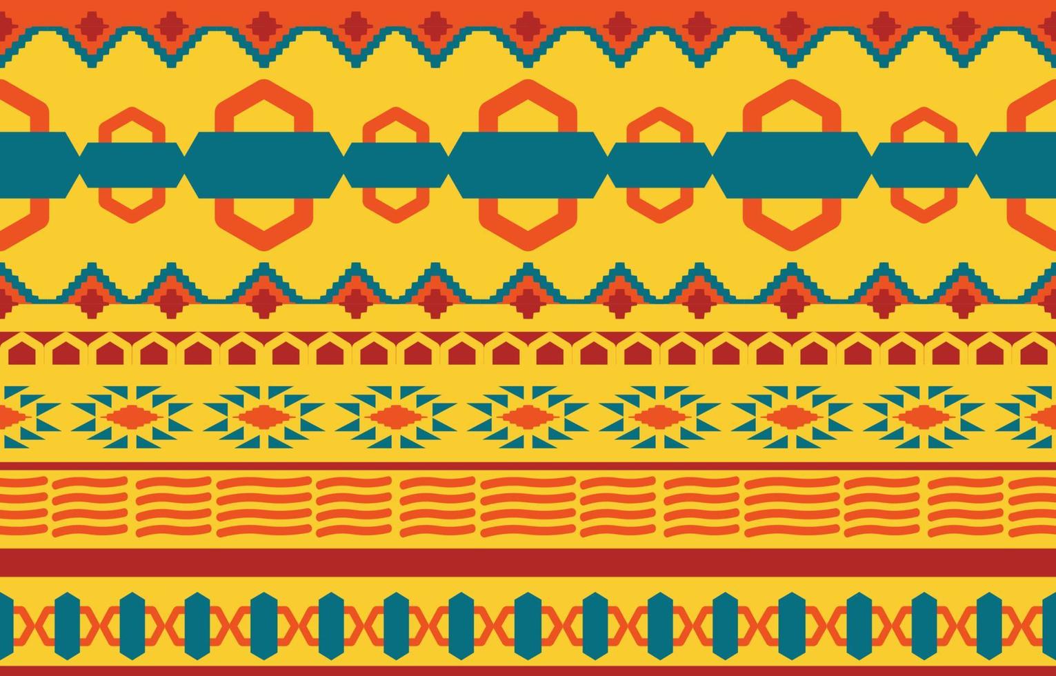 Geometric oriental tribal ethnic pattern traditional background Design for carpet,wallpaper,clothing,wrapping,batik,fabric,Vector illustration embroidery style. vector