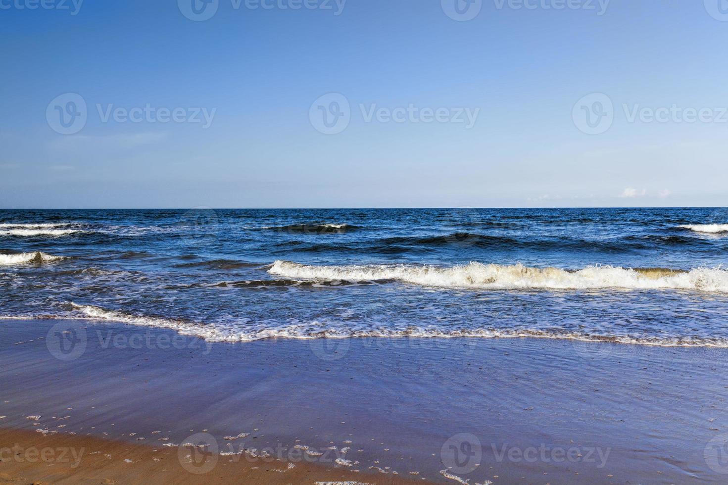 day on the coast of the Baltic sea photo