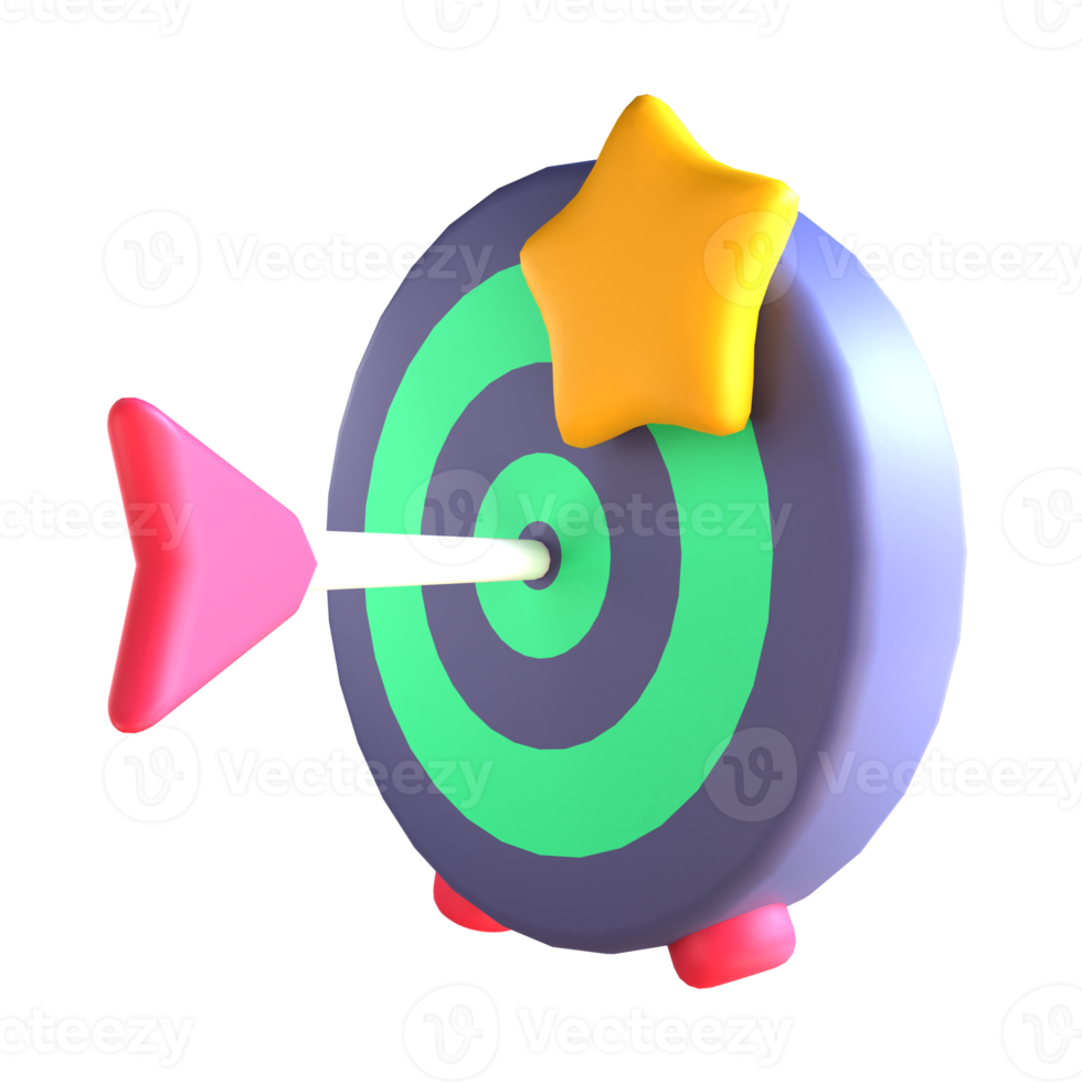 3D-pictogramdoel voor onderwijs png