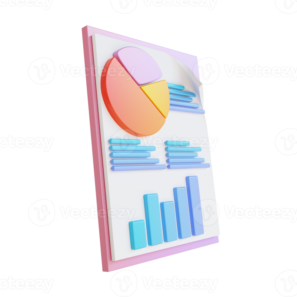 3D illustration colorful data management png