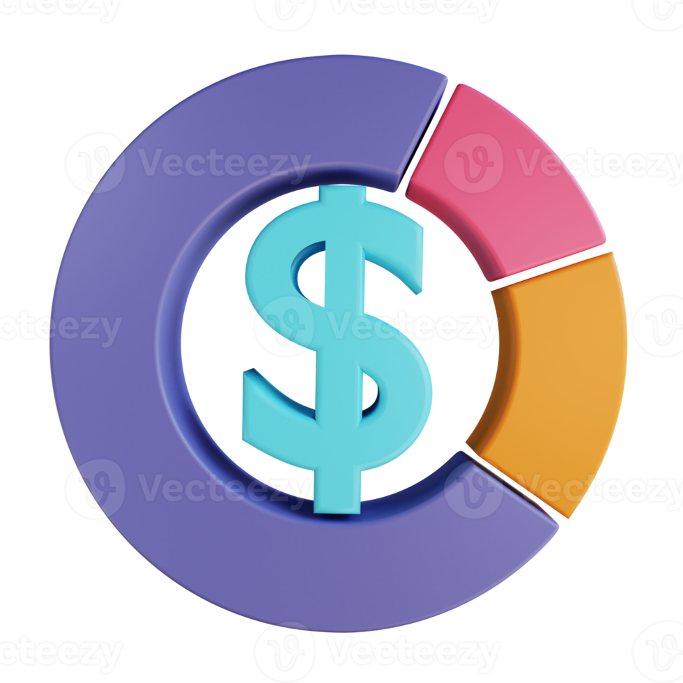 3D illustration analytics suitable for business and finance png