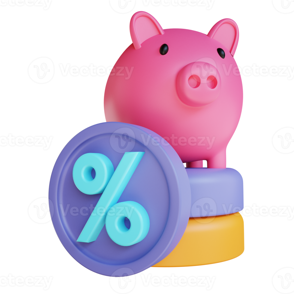 3D illustration deposit suitable for business and finance png