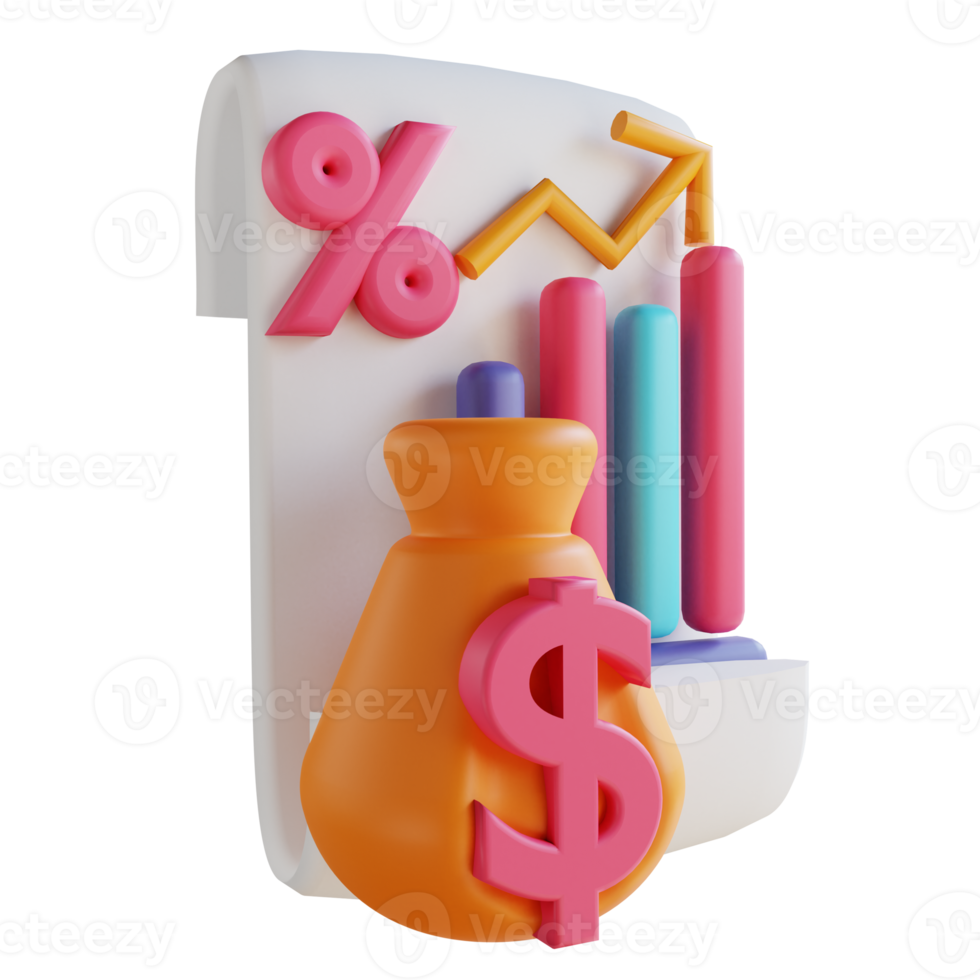 3D illustration business success suitable for business and finance png