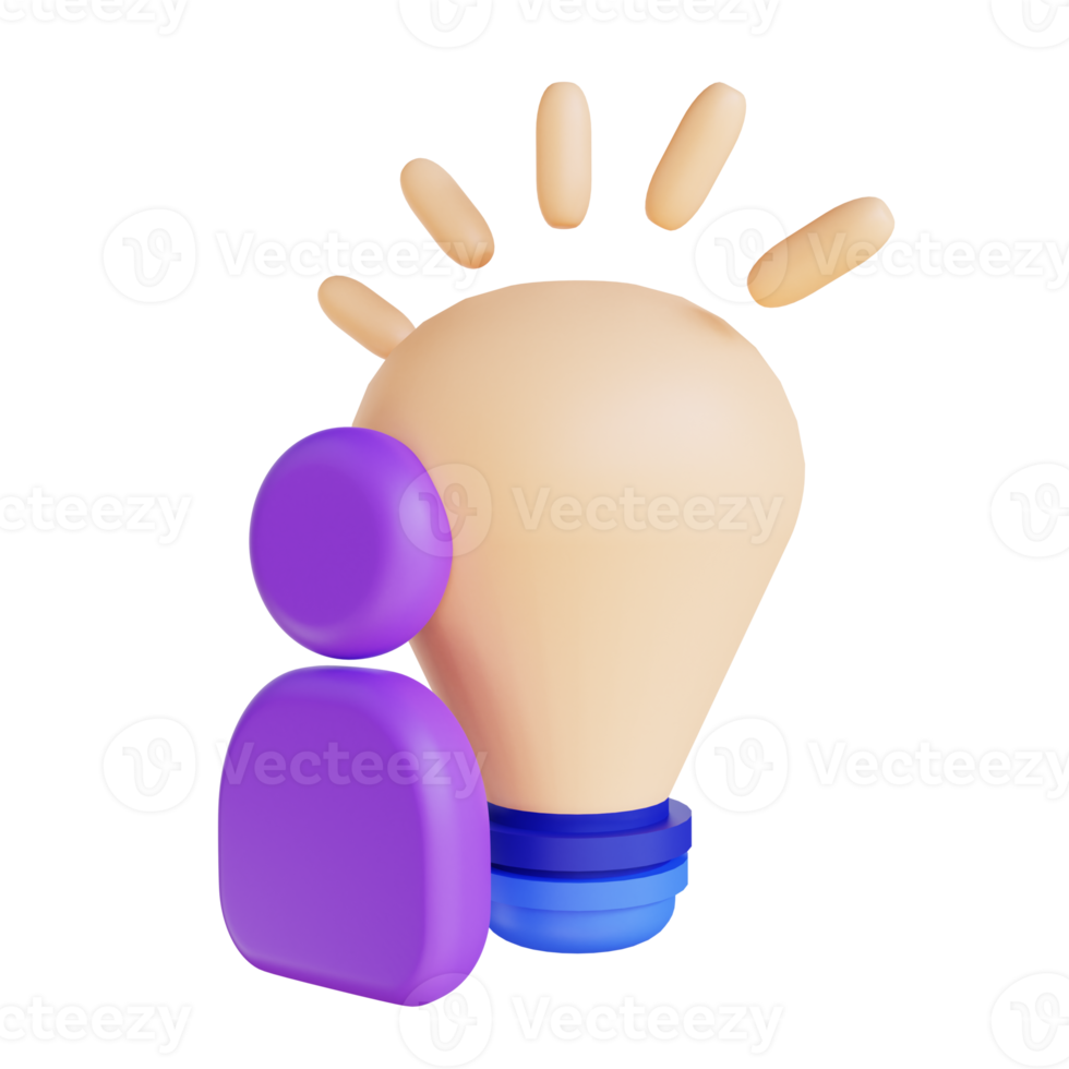 idée créative d'illustration 3d pour le marketing numérique png