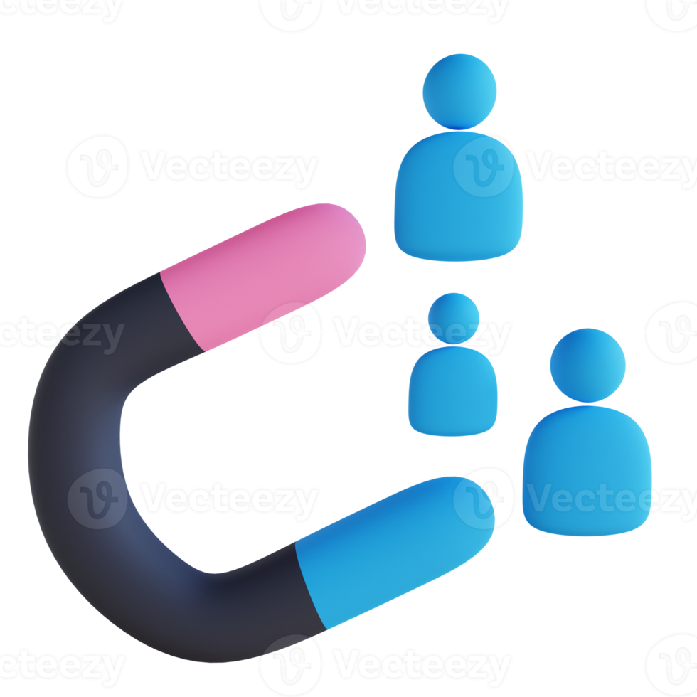 3D-Darstellung Inbound-Marketing png