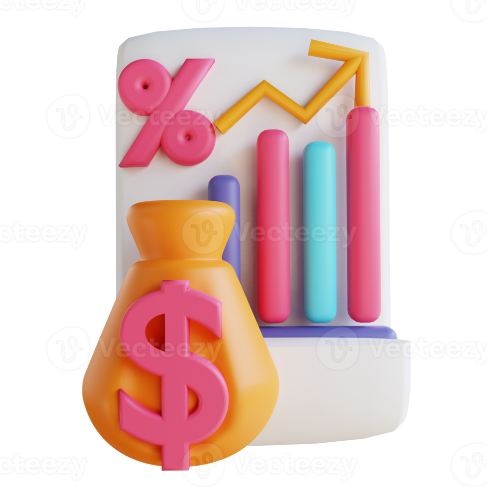 3D illustration business success suitable for business and finance png
