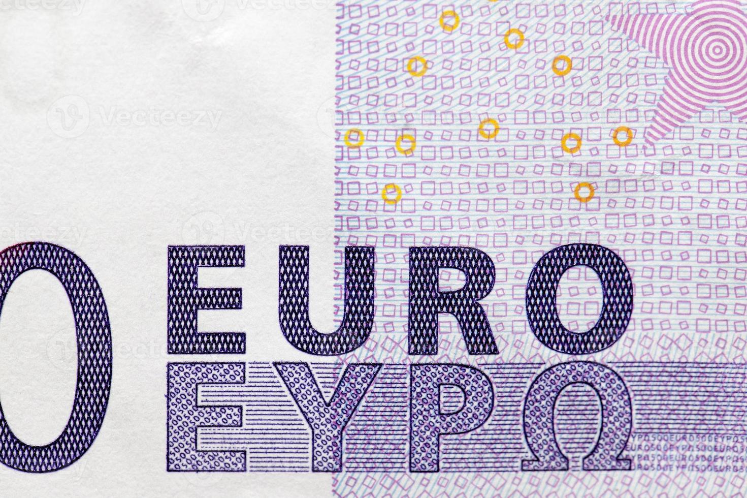 Euro money close-up photo