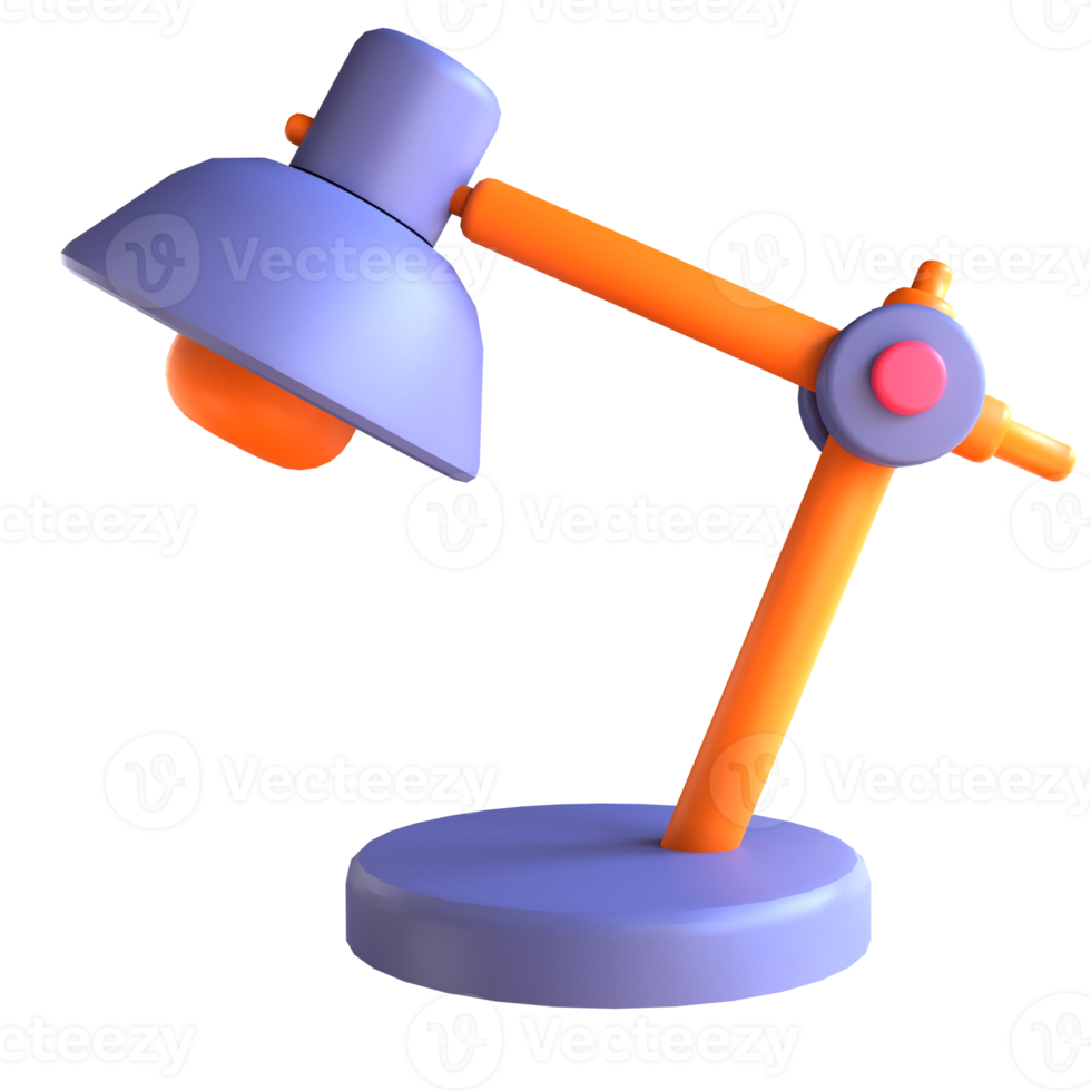 candeeiro de mesa ícone 3d para educação png