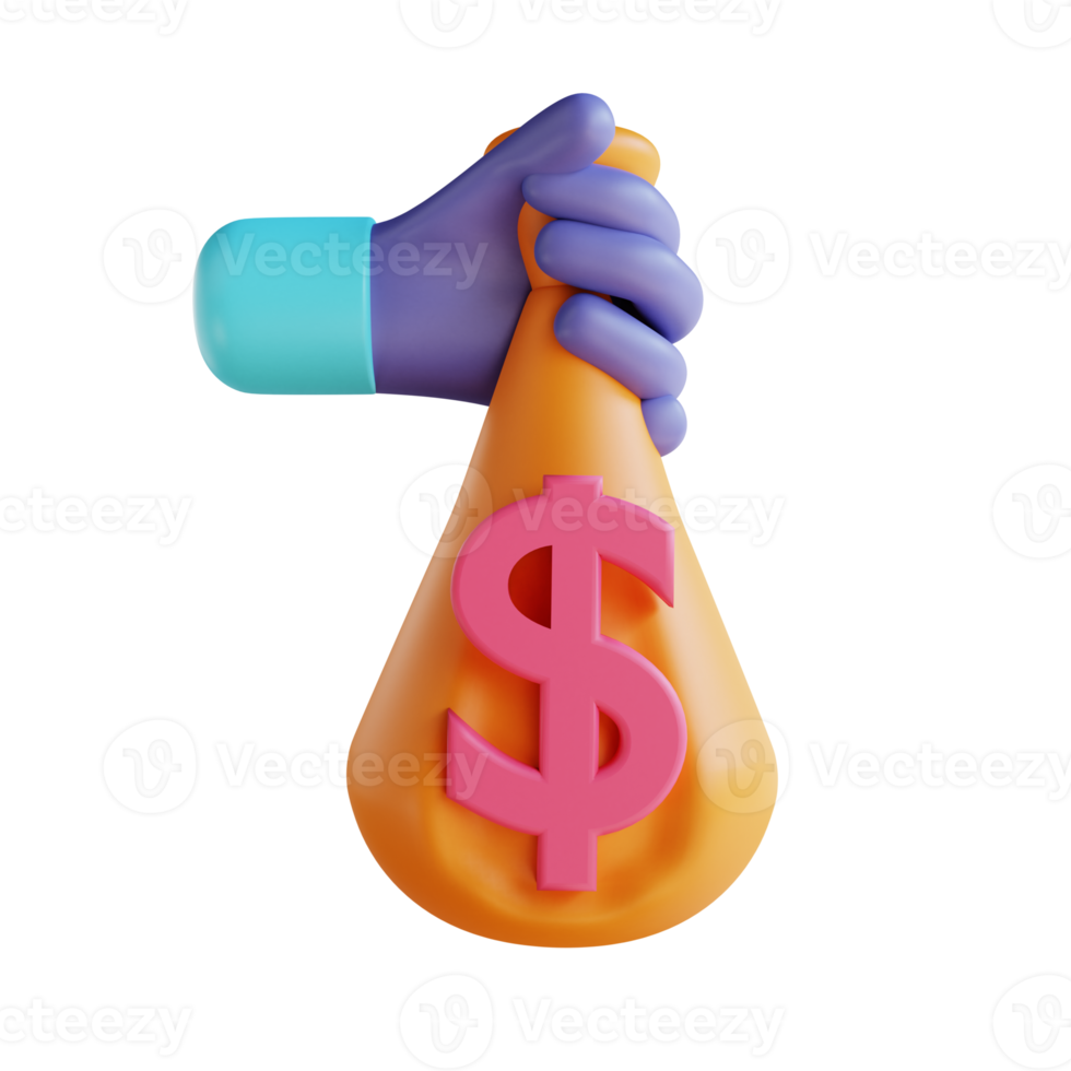 3D illustration investment suitable for business and finance png
