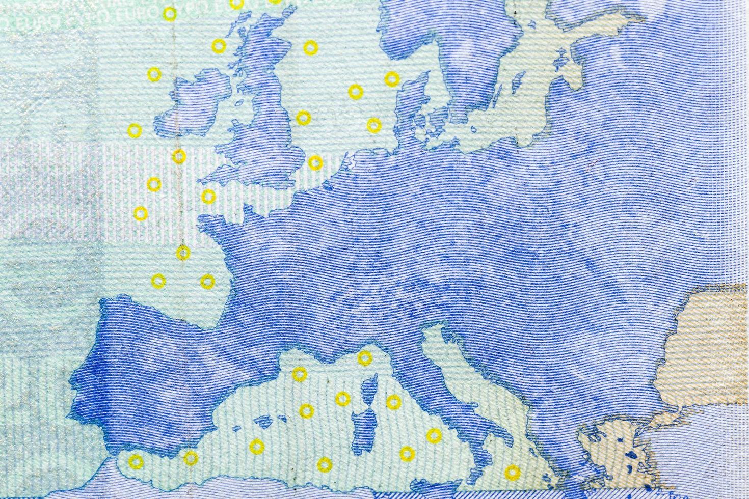 Euro money close-up photo