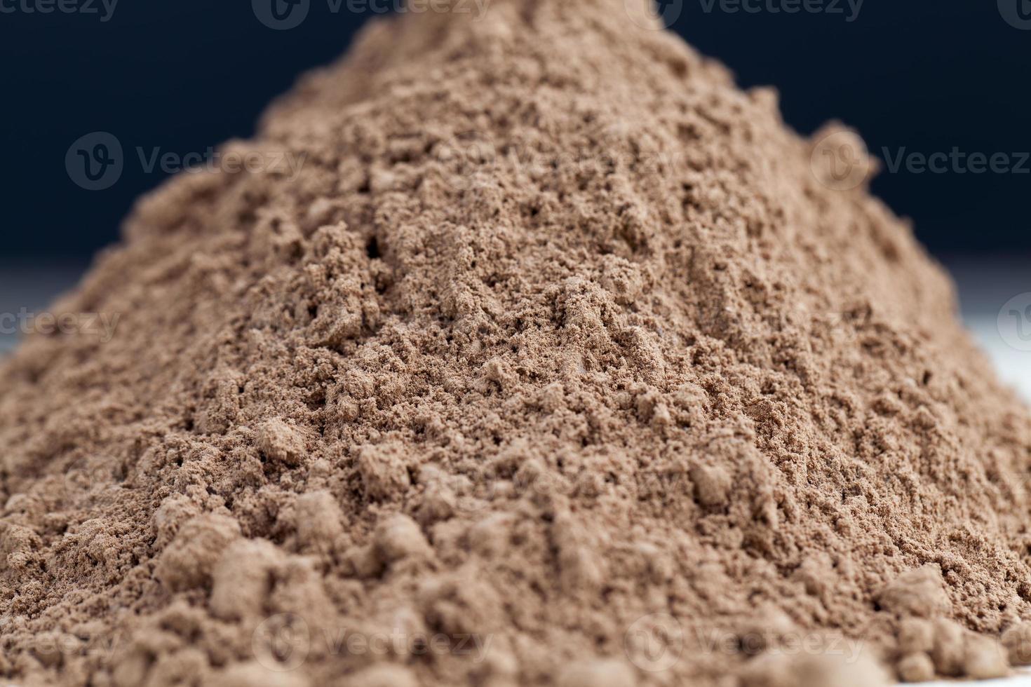 a large pile made from cocoa photo