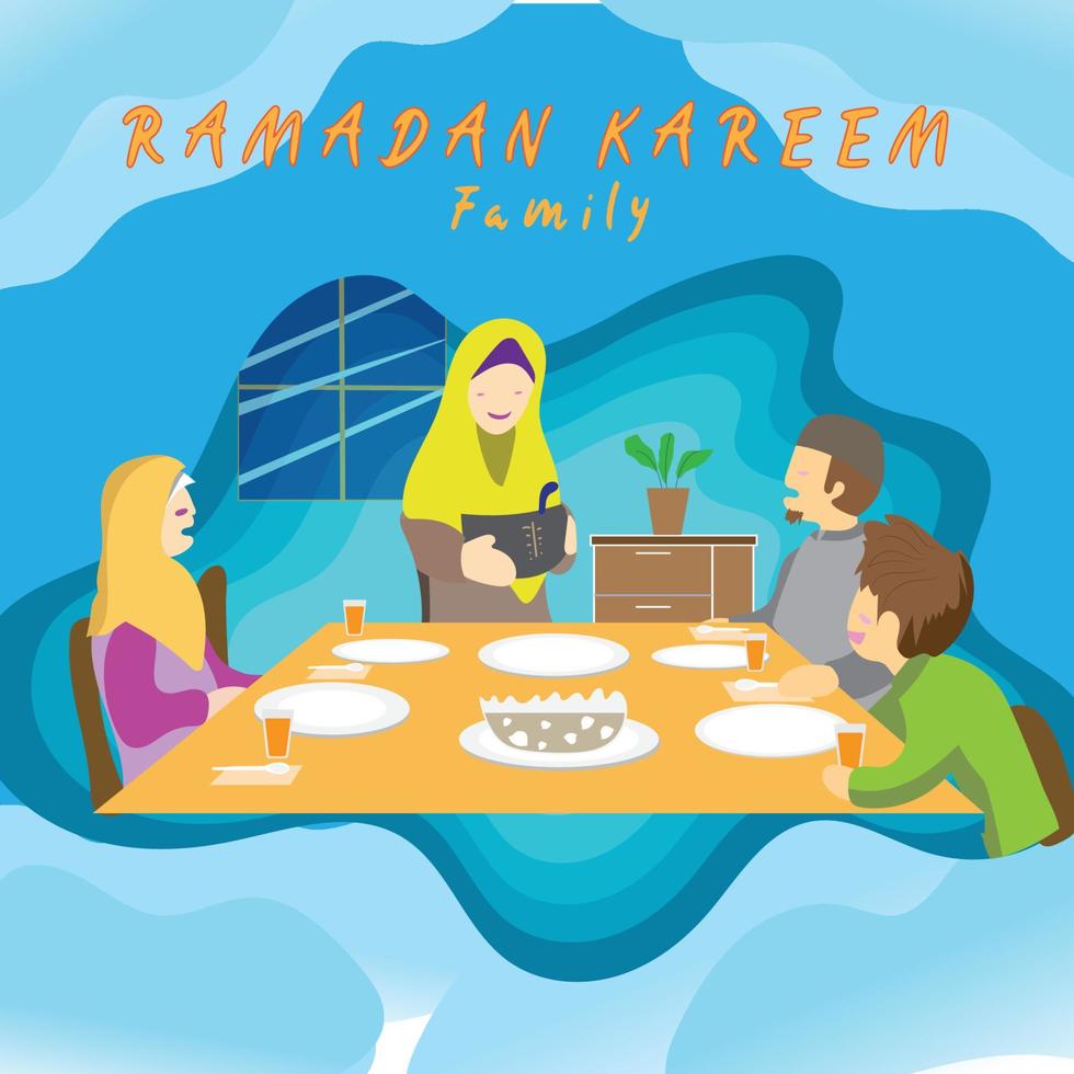 happy ramadan kareem vector