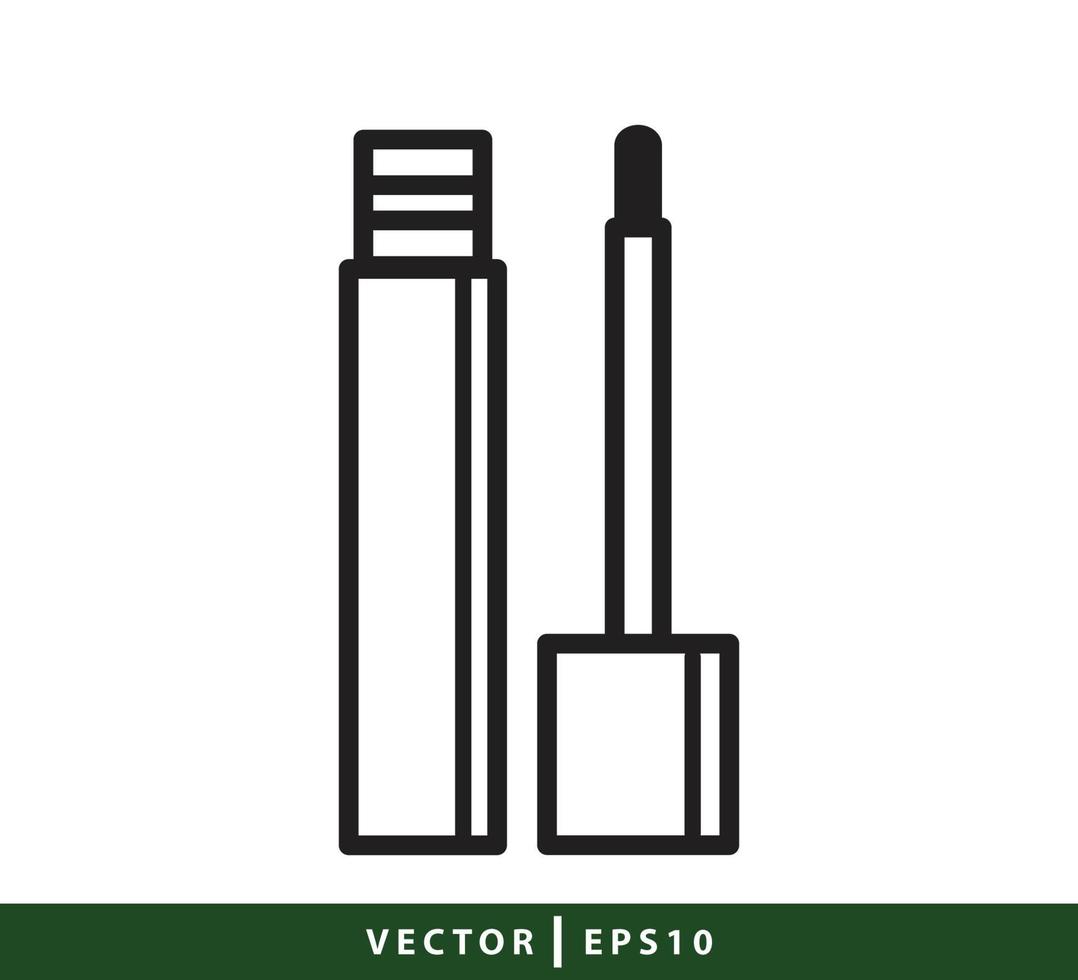 Lipstick icon vector logo design template