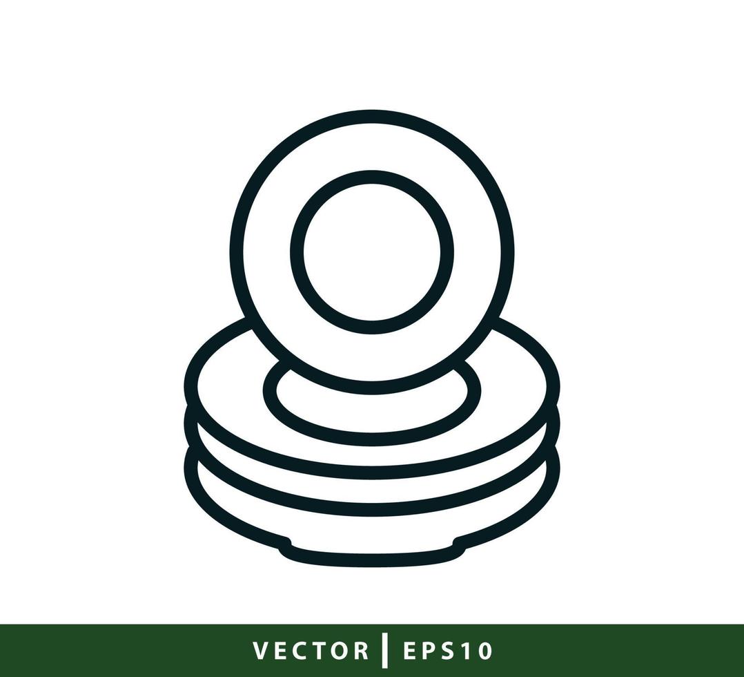 plantilla de diseño de logotipo de vector de icono de placa