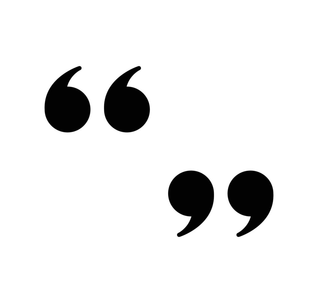 Quote icon vector logo design template