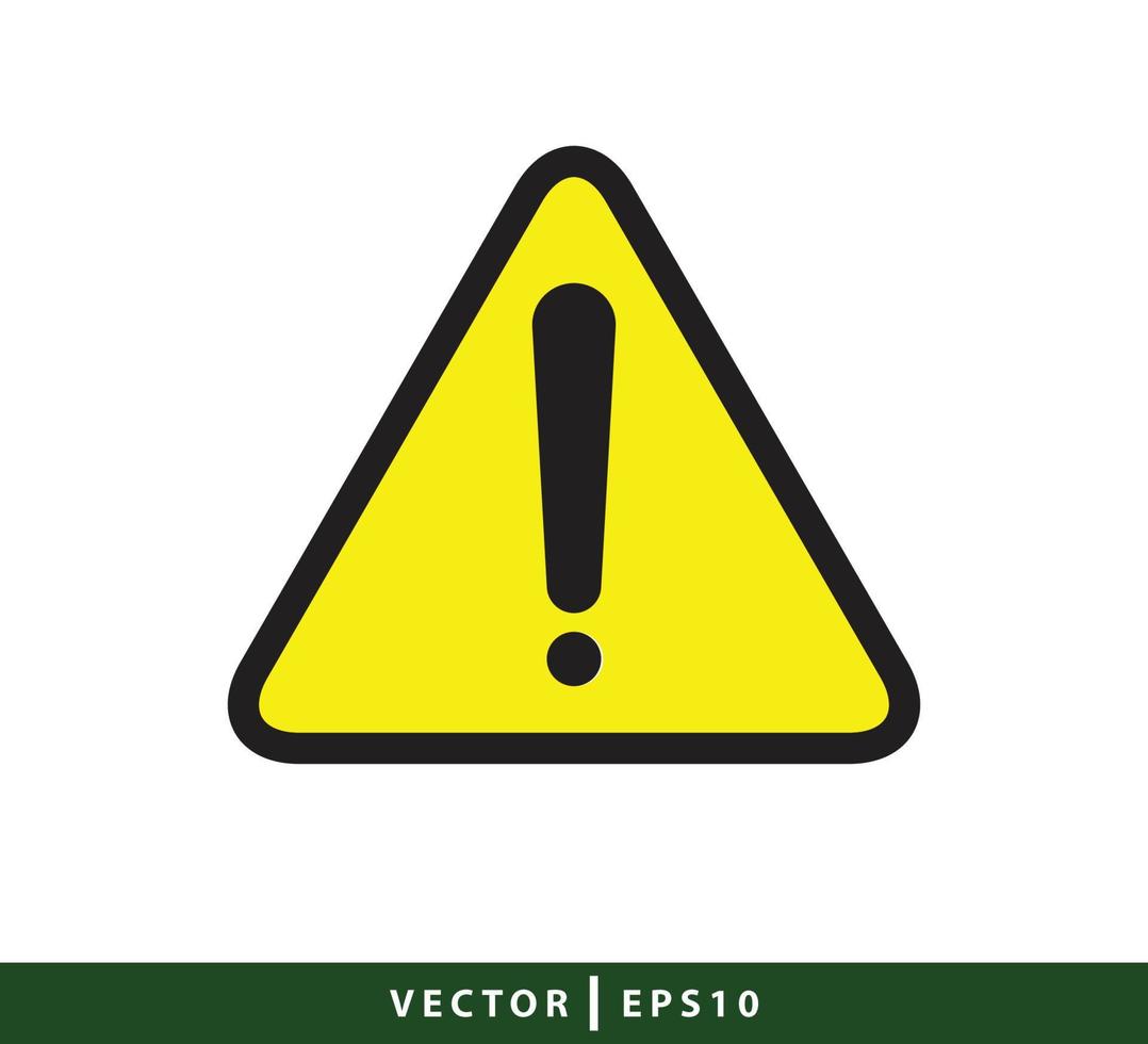 Attention sign logo design illustration vector